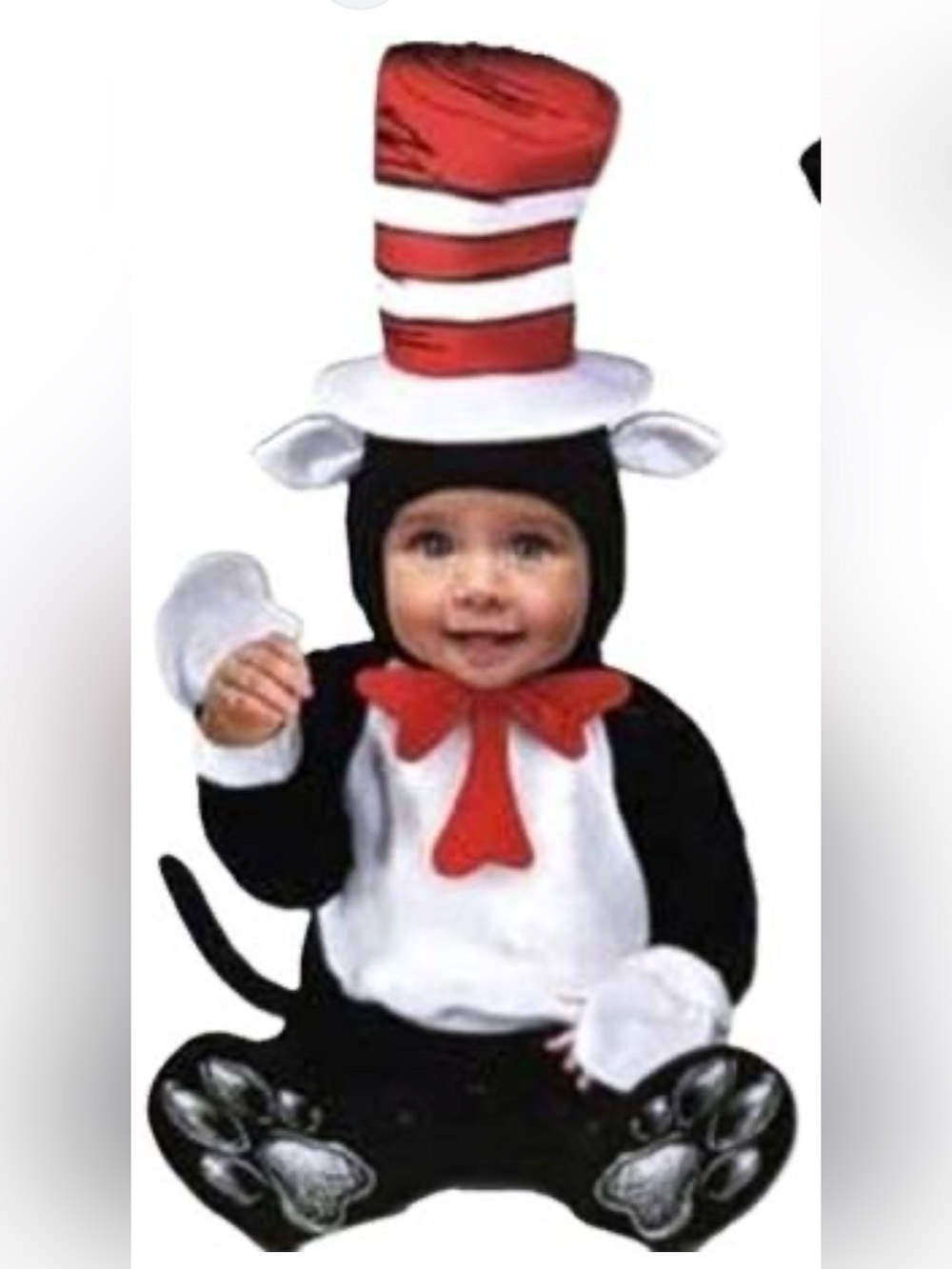 DR SEUSS CAT IN THE HAT Baby Costume size 12 - 18 Months